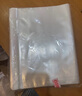 得力（deli）100只 11孔資料冊文件替芯袋快遞袋 票據檔案收納搭配活頁(yè)孔夾快勞夾使用學(xué)習辦公用品透明P05712 曬單實(shí)拍圖