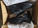 安踏男鞋革面防潑水跑步鞋男黑色輕便防滑休閑鞋春秋運動(dòng)鞋旅游鞋男 曬單實(shí)拍圖
