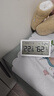 得力（deli）溫度計壁掛電子溫濕度計室內家用數顯高精度精準嬰兒房鬧鐘溫度表 白色 帶時(shí)間+日歷+體感 曬單實(shí)拍圖