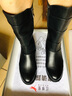 紅蜻蜓女靴冬季長(cháng)筒靴加絨保暖坡跟增高中老年棉鞋WBC442371C黑色37 曬單實(shí)拍圖