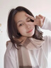 GIAVENTOLA澳洲羊毛圍巾女2025秋冬新款圍脖女輕奢生日圣誕節禮物送女友老婆 駝咖格【精致禮盒裝】 曬單實(shí)拍圖