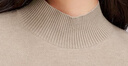 森馬（Semir）森柔|地理系列毛衣女冬季半高領(lǐng)刺繡條紋衫101724107022 曬單實(shí)拍圖