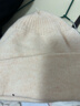 玖慕（JIUMU）純羊毛帽子女秋冬季保暖毛線(xiàn)帽女士針織帽月子帽冬天防寒帽 MY070 曬單實(shí)拍圖