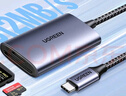 綠聯(lián)Type-C高速讀卡器 SD/TF4.0雙卡同讀 適用電腦蘋(píng)果16/15/iPad/單反/手機 支持UHS-I/II卡 0.15m線(xiàn) 曬單實(shí)拍圖