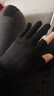 戶(hù)外騎行快遞外賣(mài)專(zhuān)用防滑手套露二指耐磨可觸屏男女通用 黑色【1雙】 曬單實(shí)拍圖