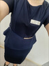 璇醇案場客服短袖工作服夏裝高端職業(yè)工裝前臺接待售樓部正裝 藏青色 短l袖9877 S 85-100斤 曬單實拍圖