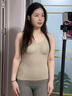 莫代爾保暖背心女帶胸墊2025新款秋冬季加厚發(fā)熱無(wú)痕免穿文胸塑身打底衫 燕麥灰【單件裝】 M 【推薦90-105斤】 曬單實(shí)拍圖