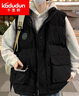 卡度頓特大碼300斤加厚馬甲男秋冬加肥加大碼立領(lǐng)坎肩胖子超大號保暖 黑色 6XL建議230-250斤左右 曬單實(shí)拍圖