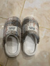 樸西棉拖鞋女士居家拖鞋秋冬男毛拖鞋保暖抗菌情侶拖鞋 奶茶粉 39-40 曬單實(shí)拍圖