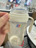 bebebus鉆光奶瓶3-10個(gè)月以上300ml偏心仿母乳ppsu防脹氣防嗆奶瓶 曬單實(shí)拍圖