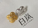 白嵐花窗耳釘925銀耳環(huán)耳飾女優(yōu)雅時(shí)尚精致氣質(zhì)配飾新年禮物送老婆 花窗耳釘-銀色 曬單實(shí)拍圖