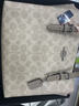 蔻馳（COACH）Mollie 25 品牌徽標可拆卸肩帶 斜挎Tote購物袋 女士正品 沙黃色拼灰褐色CV965-SVPWH 新款 曬單實(shí)拍圖