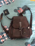 CAMPUSKITTEN小&ck雙肩包女2025新款女士牛皮單雙兩用背包大容量真皮書(shū)包旅行 咖棕 曬單實(shí)拍圖