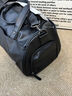 七匹狼（SEPTWOLVES）大容量旅行包男士行李包出差手提包背包皮質(zhì)潮流干濕分離健身包男 29L【黑色】適合3-4天出行收納 曬單實(shí)拍圖