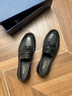樂(lè )福鞋男2024新款英倫懶人流蘇結婚新郎商務(wù)休閑一腳蹬皮鞋男 黑色 39 曬單實(shí)拍圖