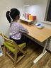 橡膠木成套寫(xiě)字桌中小學(xué)生書(shū)桌可升降桌子實(shí)木學(xué)習桌家用桌椅套裝 80cm*60cm*55cm 自由升降橡膠木書(shū)桌 曬單實(shí)拍圖