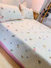 雅鹿A類(lèi)新疆棉全棉床蓋牛奶絨榻榻米床單純棉夾棉炕蓋墊子床鋪三件套 五彩小愛(ài)心【A版全棉B版寶寶絨 正反可用】 225x245cm-單床蓋 曬單實(shí)拍圖