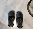 百慕傾臣踩屎感拖鞋男士夏季外穿2026新款浴室防滑eva不臭腳家用涼拖鞋女 黑色 42-43 適合41-42 曬單實(shí)拍圖