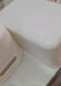 訪(fǎng)客（FK）雜物收納盒家用零食玩具桌面儲物盒玩具零食整理筐整理箱收納箱 白色大號加高 收納盒2只裝【帶蓋】 曬單實(shí)拍圖