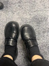 回力樂(lè )福鞋女2025新款秋季軟底不累腳厚底百搭英倫風(fēng)一腳蹬工作小皮鞋 黑色通勤款【久站不累腳】 37 曬單實(shí)拍圖