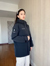 波司登（BOSIDENG）25新款羽絨服女短款90絨連帽立領(lǐng)冰雪運動(dòng)厚款保暖外套B250246808 沃土黑8C65 M 165/88A 體重約110-120斤 曬單實(shí)拍圖