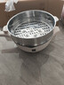 蘇泊爾（SUPOR）電炒鍋 電蒸鍋 電煮鍋 電火鍋 家用多功能蒸煮炒菜 一體 4L多用途鍋 CJ28A831配蒸籠 曬單實(shí)拍圖