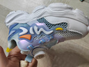 回力（Warrior）兒童跑步鞋夏季網(wǎng)面透氣老爹鞋休閑鞋 WZ-A318MJ 白藍 32  曬單實(shí)拍圖