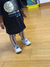 卡特兔寶寶學(xué)步鞋秋季小K盾機能鞋男女童寶寶幼兒園小白鞋嬰兒鞋X3CE016 曬單實(shí)拍圖