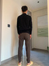 Charm Kendo男士保暖褲秋褲冬季棉褲加絨純色加厚保暖德絨緊身打底保暖內褲 棕褐色 XL 送男友送老公 (125-150斤) 曬單實(shí)拍圖