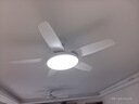 美的（Midea）風(fēng)扇燈餐廳吊扇燈led臥室52寸開(kāi)葉扇全光譜五葉扇熟睡風(fēng)包安裝 曬單實(shí)拍圖