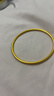 金至福古法素圈黃金手鐲999足金鐲子訂結婚送女友母親老婆七夕生日禮物 約22克（多退少補） 56圈 曬單實(shí)拍圖