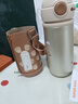 蘇泊爾（SUPOR）兒童保溫杯吸管杯 幼兒園上學(xué)水杯 寶寶彈蓋1-3歲鈦學(xué)飲杯500ml 曬單實(shí)拍圖