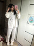 莫代爾棉紗睡衣女春秋款新款長(cháng)袖甜美高級感圓領(lǐng)純棉寬松大碼家居服套裝 #MZQ-9051款 XL 【111-125】斤 曬單實(shí)拍圖