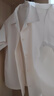 無(wú)印良品（MUJI）女式 易干彈力泡泡紗開(kāi)領(lǐng)短袖衫女士襯衫襯衣女款女裝夏季上衣 米白色 M (160/84A) 曬單實(shí)拍圖