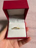 顧豪足金999小欣新戒指黃金實心戒指女素圈條戒情侶戒指環(huán)戒  19號2.4-2.5g 細卡實心窄面 曬單實拍圖