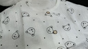 眺德高 兒童睡衣 春秋純棉長(zhǎng)袖寶寶睡衣家居服套裝秋衣秋褲雙層紗休閑服 兒童睡衣套裝-白色小熊-90cm 曬單實(shí)拍圖
