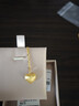 六福珠寶足金絲綢金愛(ài)心黃金吊墜掛墜不含項鏈 計價(jià) GJGTBP0001 2.02克(含工費378元) 曬單實(shí)拍圖