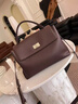 Reessy奢侈品包包女包斜挎包大容量2025新款時(shí)尚手提單肩包百搭小方包 巧克力色(禮盒包裝) 曬單實(shí)拍圖