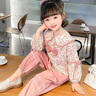 G.DUCKKIDS女童套裝春秋2025新款洋氣時(shí)髦寶寶春季韓版休閑網(wǎng)紅兒童襯衫春裝 粉色 90 cm 曬單實(shí)拍圖