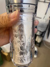 水杯保溫杯純銀999內膽杯子純銀水杯子足銀999雪花銀茶杯送長(cháng)輩 花開(kāi)富貴【足銀999 國檢質(zhì)?！?曬單實(shí)拍圖