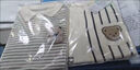1件 0-18月新生嬰兒衣服秋季純棉長袖寶寶秋裝連體衣春秋哈衣爬服 長袖 紳士條紋熊 73cm 曬單實拍圖