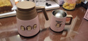 膳魔師（THERMOS）檀健次同款刺猬系列保溫杯大容量保溫壺套裝吸管杯露營(yíng)咖啡杯 杯壺套裝 740ml 禮盒裝 曬單實(shí)拍圖