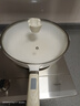 京嚴平底鍋不粘鍋炒鍋麥飯石牛排煎鍋煎蛋神器炒菜鍋電磁爐燃氣灶通用 【雙導流口】適用3-6人帶蓋+鏟 28cm 順滑不粘鍋  升級聚油底  輕油煙易清洗 曬單實(shí)拍圖