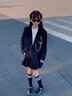 G.DUCKKIDS小黃鴨女童秋季套裝2025新款學(xué)院風(fēng)中大兒童西裝JK百褶裙學(xué)生襯衫 灰色外套+裙子+白襯衫+領(lǐng)帶+掛件 150 建議11~12歲【140-150cm】cm 曬單實拍圖