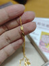 六福珠寶足金水波鏈簡(jiǎn)約黃金項鏈男女情侶款絞絲素鏈 計價(jià) B01TBGN0034A 4.41克(含工費240元) A款 曬單實(shí)拍圖