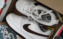 耐克男子透氣平底運動鞋冬季板鞋NIKE COURT VISION LOW DH2987 101白色/黑/白色 42.5 曬單實拍圖