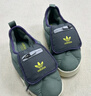 adidas「面包鞋」PUFFYLETTE經(jīng)典運動(dòng)棉鞋男女秋冬阿迪達斯三葉草 綠/深灰   43 曬單實(shí)拍圖