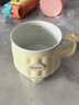 西可熱牛奶杯家用辦公室養生杯靜音迷你養生壺單人燒水杯熱牛奶神器便攜式銀耳菊花養生茶杯 小鵝黃【送勺子+蒸蛋架】 0.5L 曬單實(shí)拍圖