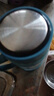玻璃水杯商務(wù)杯大容量男女生帶蓋泡茶飲水禮品杯家用把手杯 藍(lán)色 500ml 1只 曬單實(shí)拍圖