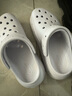 卡駱馳（CROCS）檀健次同款經(jīng)典泡芙洞洞鞋百舒適男沙灘鞋女鞋休閑鞋|207521 霜紫色-5BO 36 (220mm) 37 曬單實(shí)拍圖